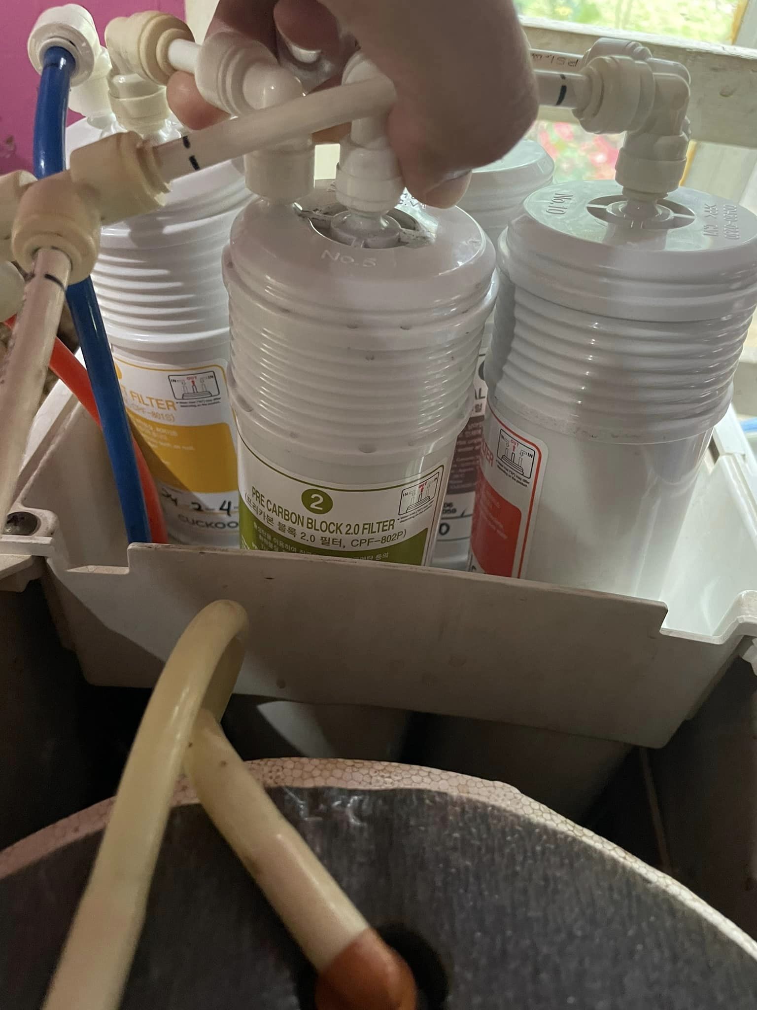 Gambar kerja servis penapis air NN Solution 1